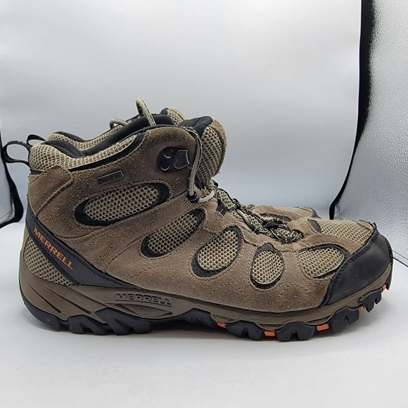 Merrell Brindle Mens 12 Brown Vent Mid Waterproof Outdoor Hiking Boots J160976C - Picture 7 of 12